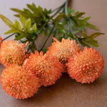 Artificial Orange Ball Dahlia Bundle - Napa Valley Wildflower Co.