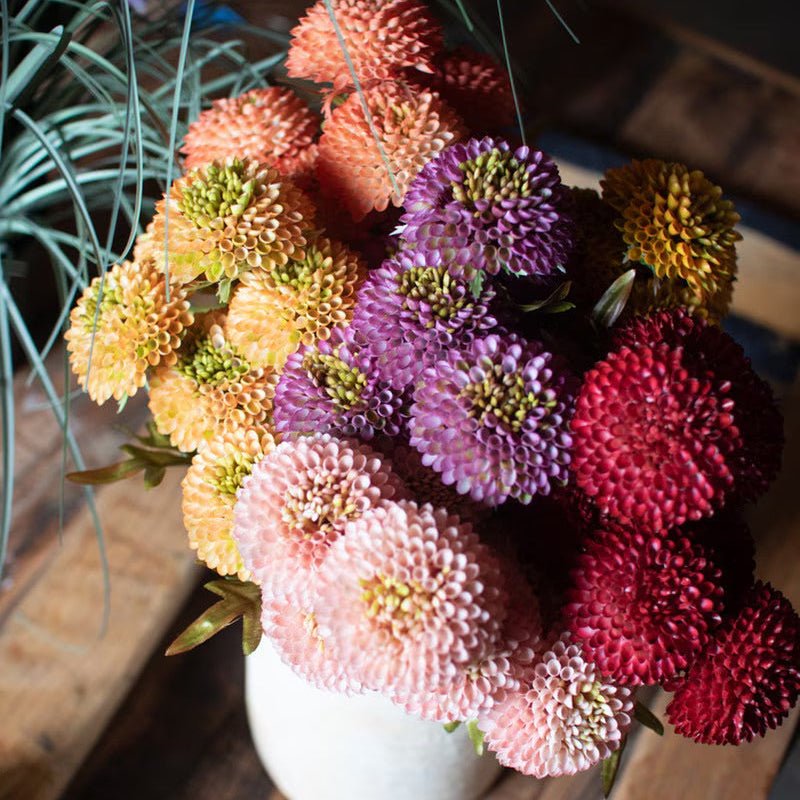 Artificial Purple Ball Dahlia Bundle - Napa Valley Wildflower Co.