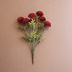 Artificial Red Ball Dahlia Bundle - Napa Valley Wildflower Co.