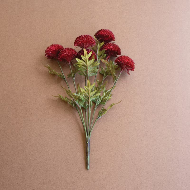 Artificial Red Ball Dahlia Bundle - Napa Valley Wildflower Co.