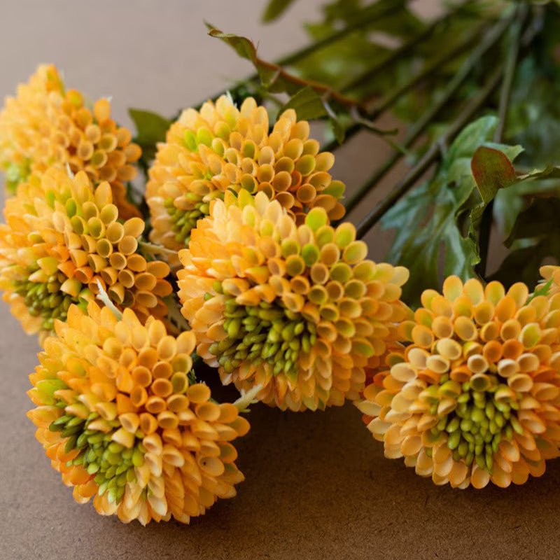 Artificial Yellow Ball Dahlia Bundle - Napa Valley Wildflower Co.