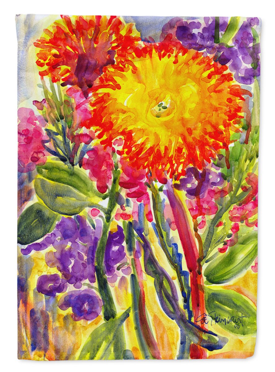 Aster Flower in Watercolor Decorative Garden Flag - Napa Valley Wildflower Co.