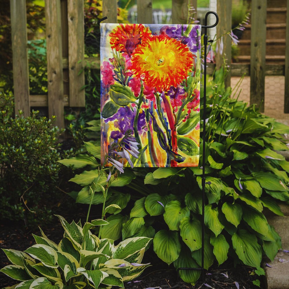 Aster Flower in Watercolor Decorative Garden Flag - Napa Valley Wildflower Co.