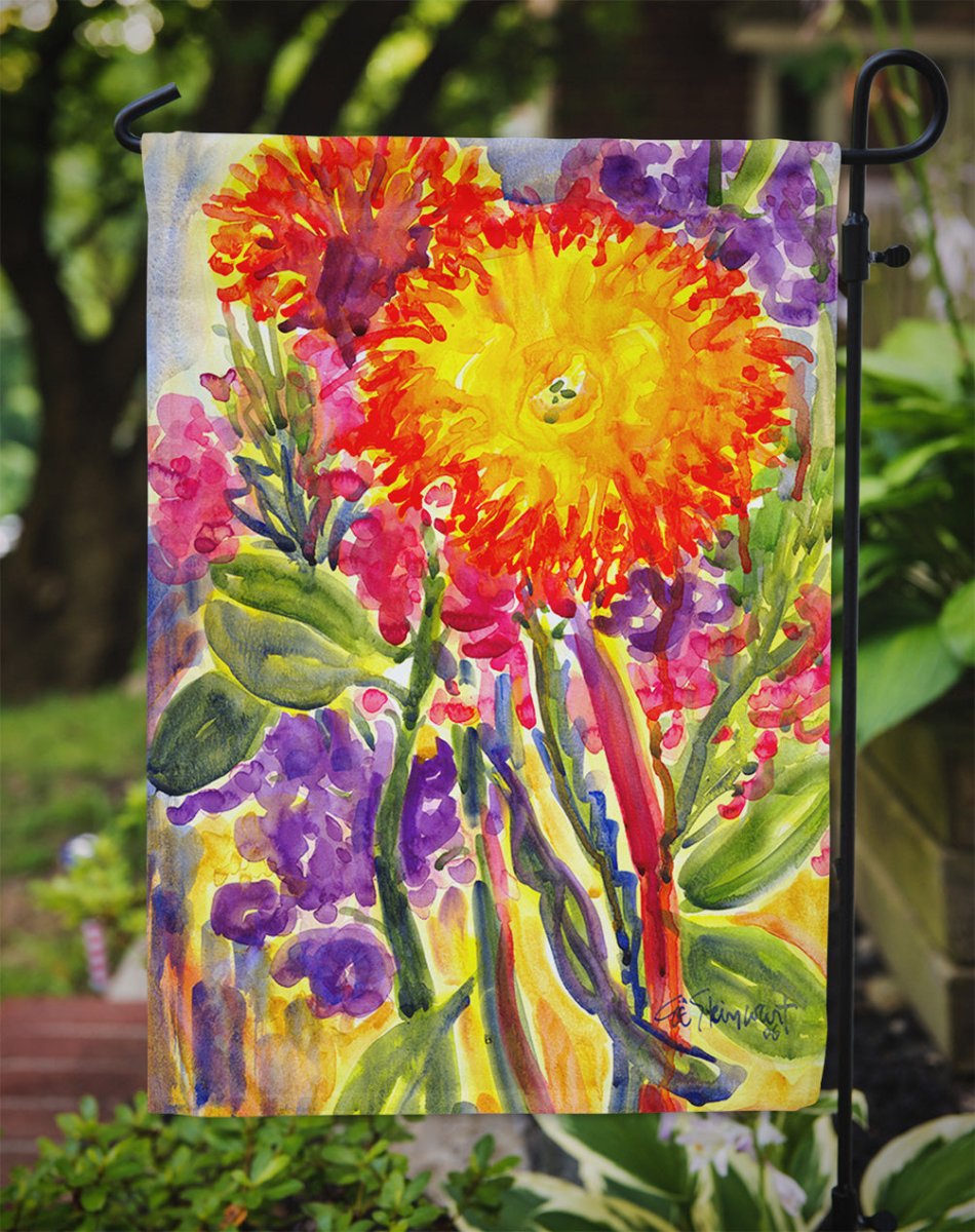 Aster Flower in Watercolor Decorative Garden Flag - Napa Valley Wildflower Co.