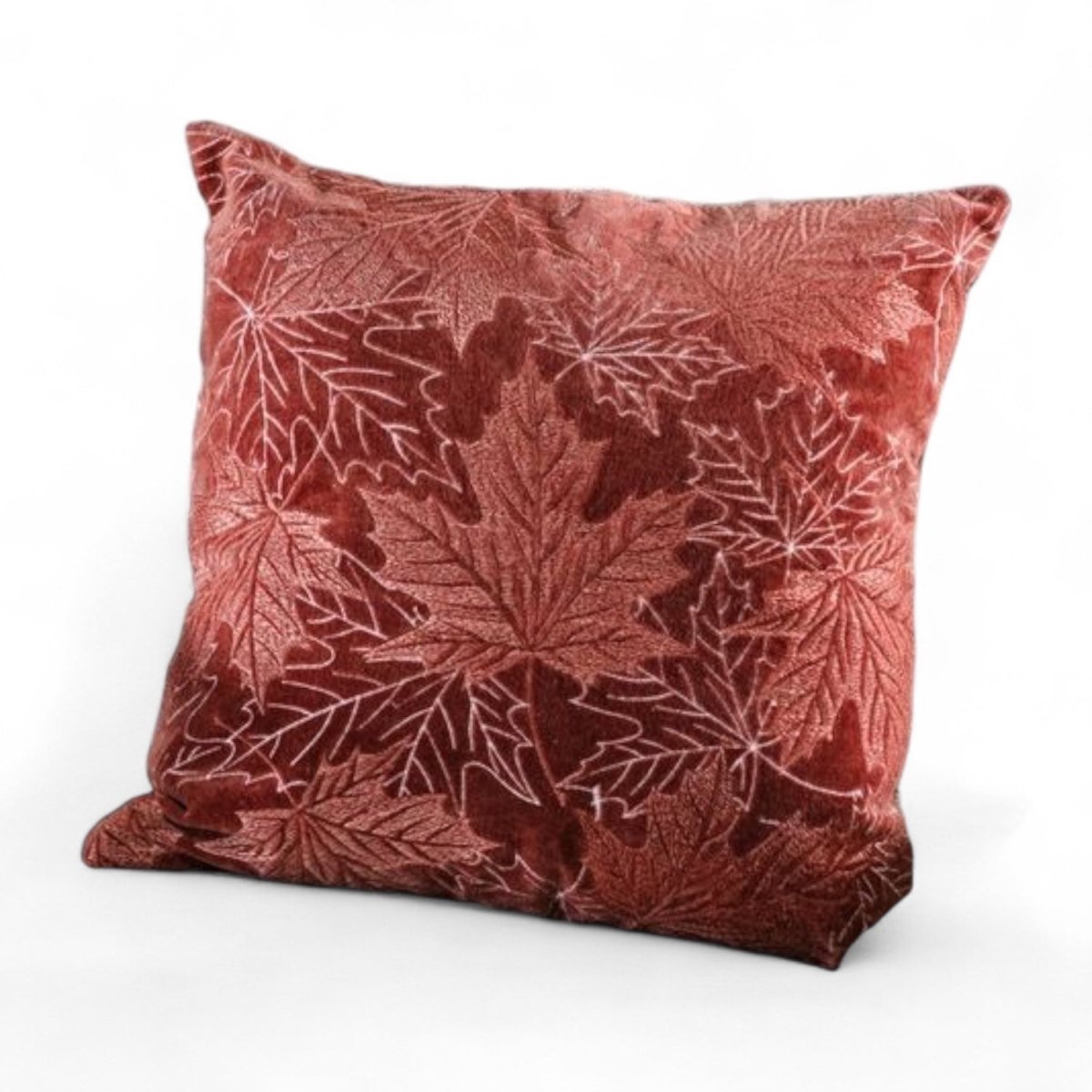 Auburn Leaves Embroidered Pillow - Napa Valley Wildflower Co.