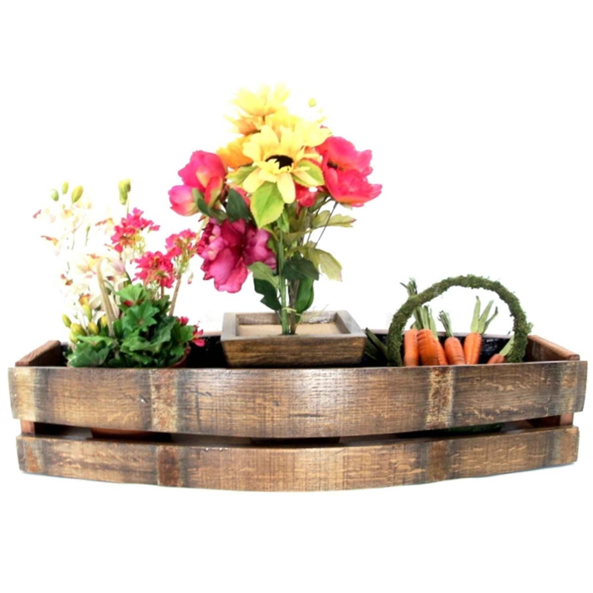 Authentic Napa Valley Wine Barrel Stave Basket - Napa Valley Wildflower Co.