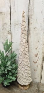 Beige Fuzzy Cone Trees - Napa Valley Wildflower Co.