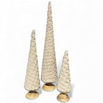 Beige Fuzzy Cone Trees - Napa Valley Wildflower Co.