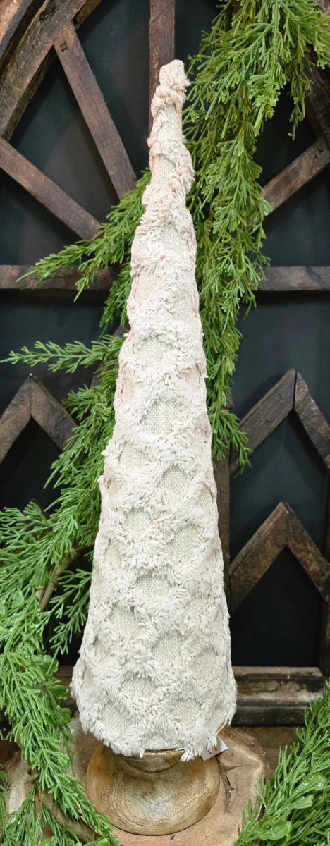 Beige Fuzzy Cone Trees - Napa Valley Wildflower Co.