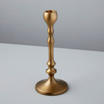 Belsana Aged Bronze Candlestick, Short - Napa Valley Wildflower Co.