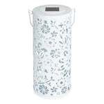 Bloom Punched Metal Solar Lantern – Classic White - Napa Valley Wildflower Co.