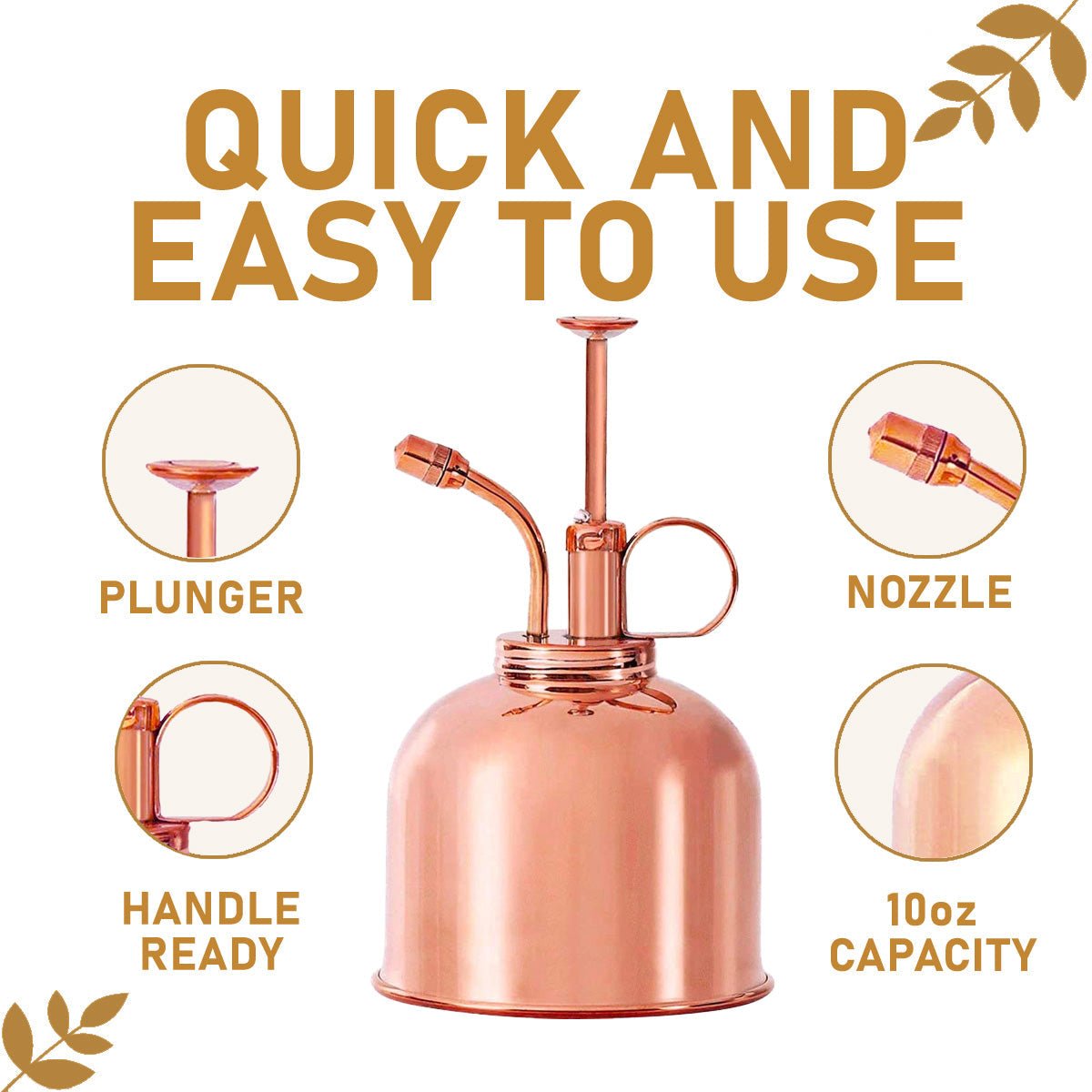 Brass, Copper and Nickel Plant Misters - Napa Valley Wildflower Co.