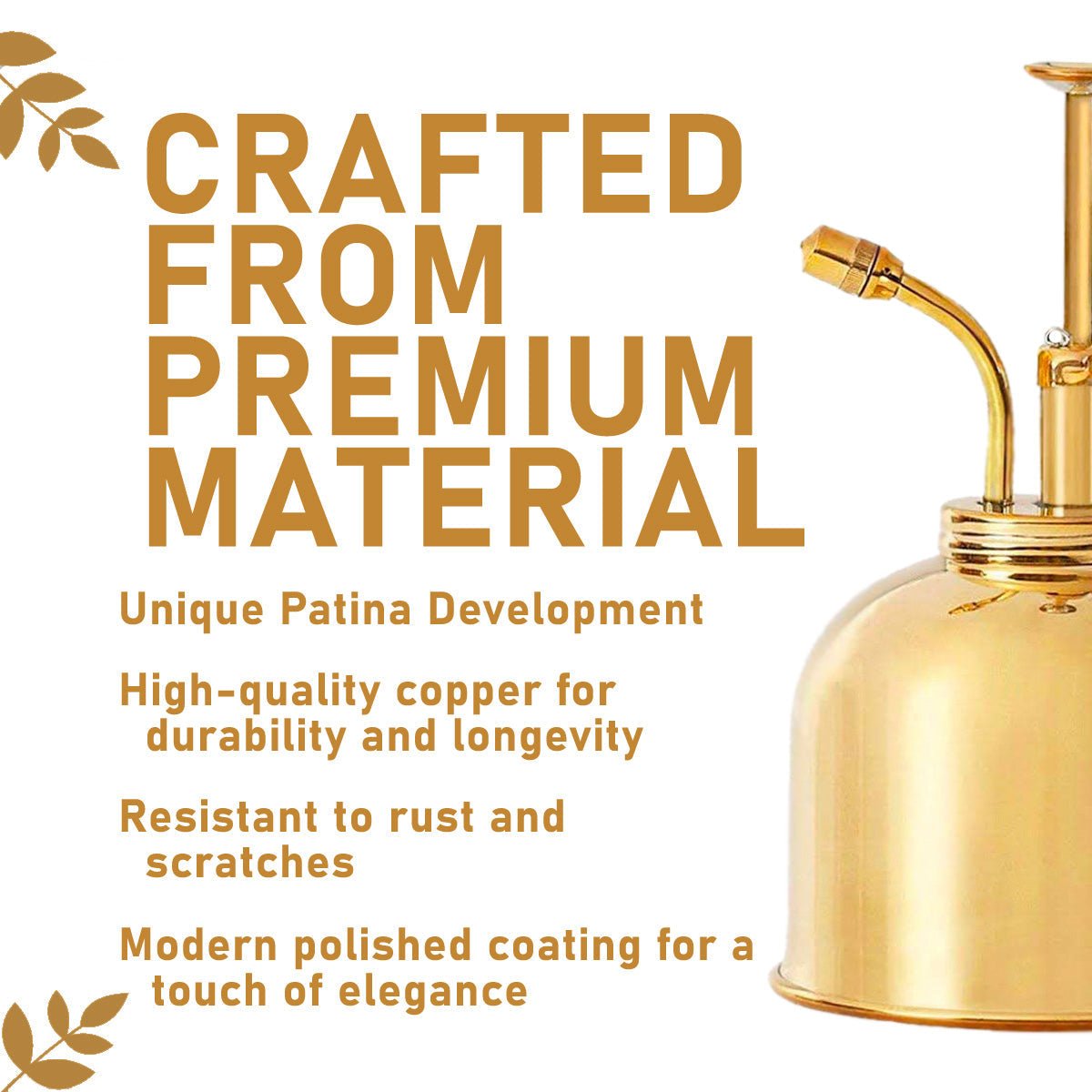 Brass, Copper and Nickel Plant Misters - Napa Valley Wildflower Co.