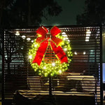 Commercial Grade Pre - Lit Green Wreath – Warm White 5mm Lights - Napa Valley Wildflower Co.