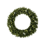 Commercial Grade Pre - Lit Green Wreath – Warm White 5mm Lights - Napa Valley Wildflower Co.