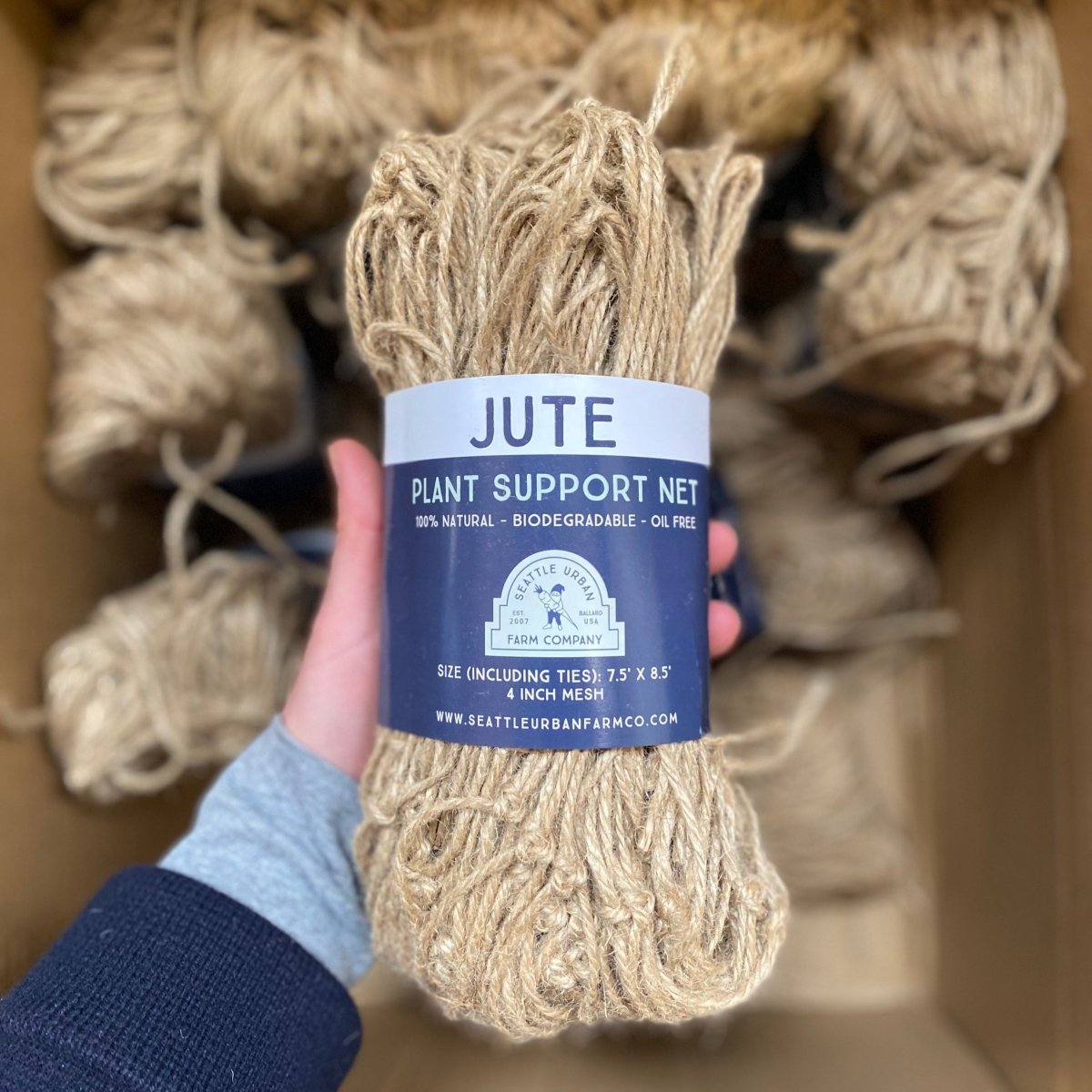 Compostable Jute Garden Netting - Napa Valley Wildflower Co.