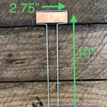 Copper and Galvanized Steel Garden Markers (Set of 30) - Napa Valley Wildflower Co.