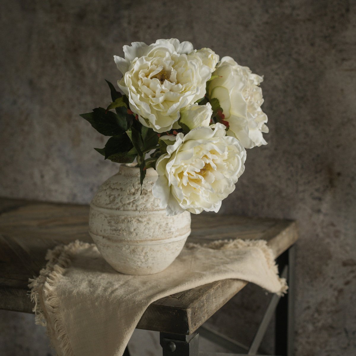 Cream Peony Stem Spray - Napa Valley Wildflower Co.