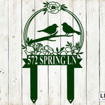 Custom Bird Garden Metal Stake - Napa Valley Wildflower Co.