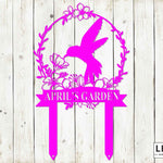 Custom Hummingbird Garden Metal Stake - Napa Valley Wildflower Co.