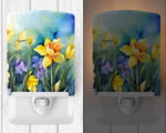 Daffodils in Watercolor Ceramic Nightlight - Napa Valley Wildflower Co.