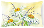 Daisy Print Canvas Fabric Decorative Pillow 12x16 - Napa Valley Wildflower Co.