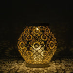 Daisy Punched Metal Solar Lantern | Decorative Outdoor Solar Light - Napa Valley Wildflower Co.