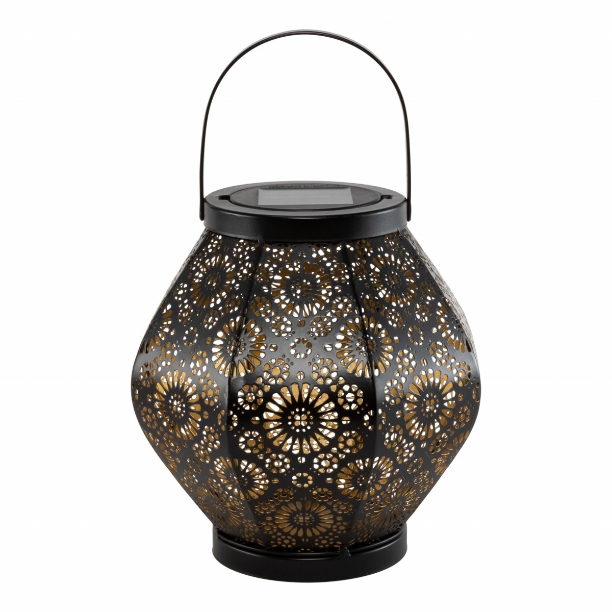 Daisy Punched Metal Solar Lanterns – 2 - Pack - Napa Valley Wildflower Co.