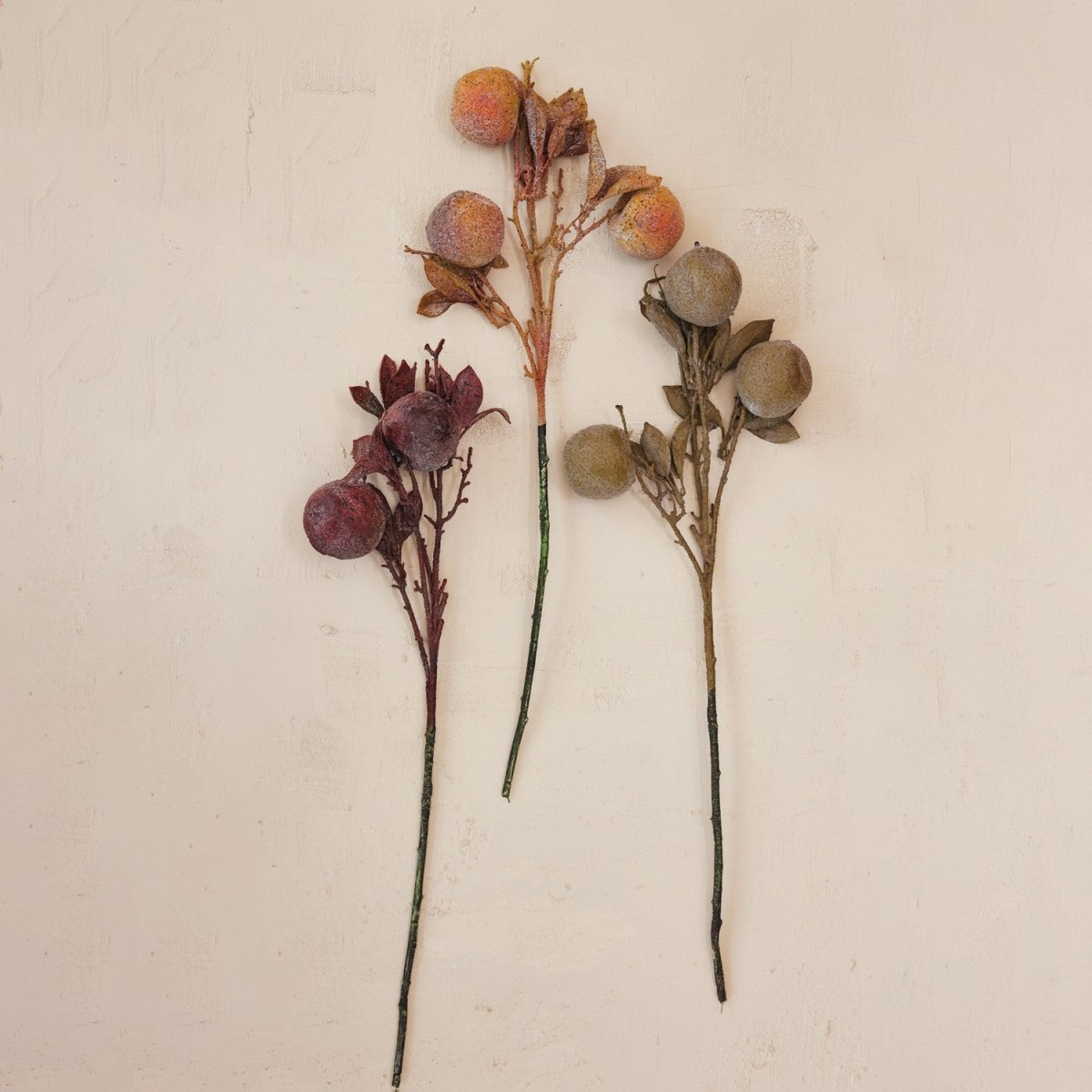 Distressed Faux Crab Apple Stems | 3 Colors - Napa Valley Wildflower Co.