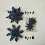 Elegant Modern Paper Snowflake Decoration - Napa Valley Wildflower Co.