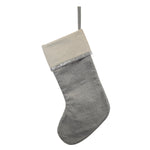 Elegant Stocking with Tree Motif | Silver & Gold Collection - Napa Valley Wildflower Co.