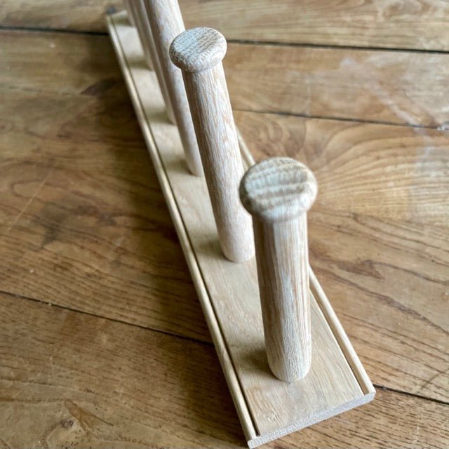 English Wellington Boot Rack - White Oak 2 Pair - Napa Valley Wildflower Co.