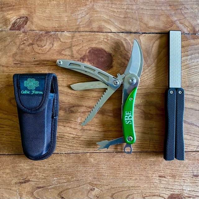 Engraved Gardener's Multi - Tool Gift Box - Tool, Case and Sharpener - Napa Valley Wildflower Co.
