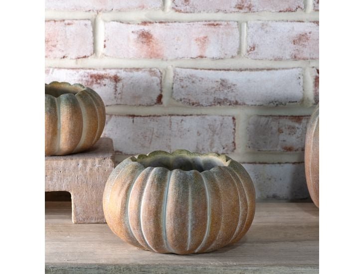 Fall Ombre Cement Pumpkin Planters | 3 Sizes - Napa Valley Wildflower Co.