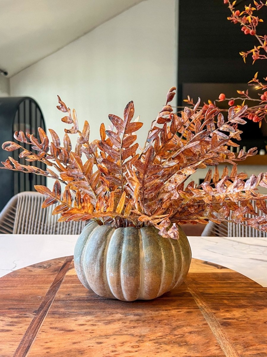 Fall Ombre Cement Pumpkin Planters | 3 Sizes - Napa Valley Wildflower Co.
