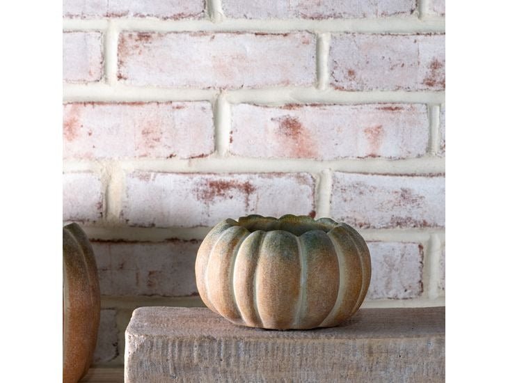 Fall Ombre Cement Pumpkin Planters | 3 Sizes - Napa Valley Wildflower Co.