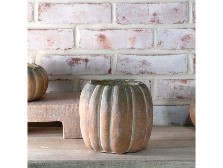 Fall Ombre Cement Pumpkin Planters | 3 Sizes - Napa Valley Wildflower Co.