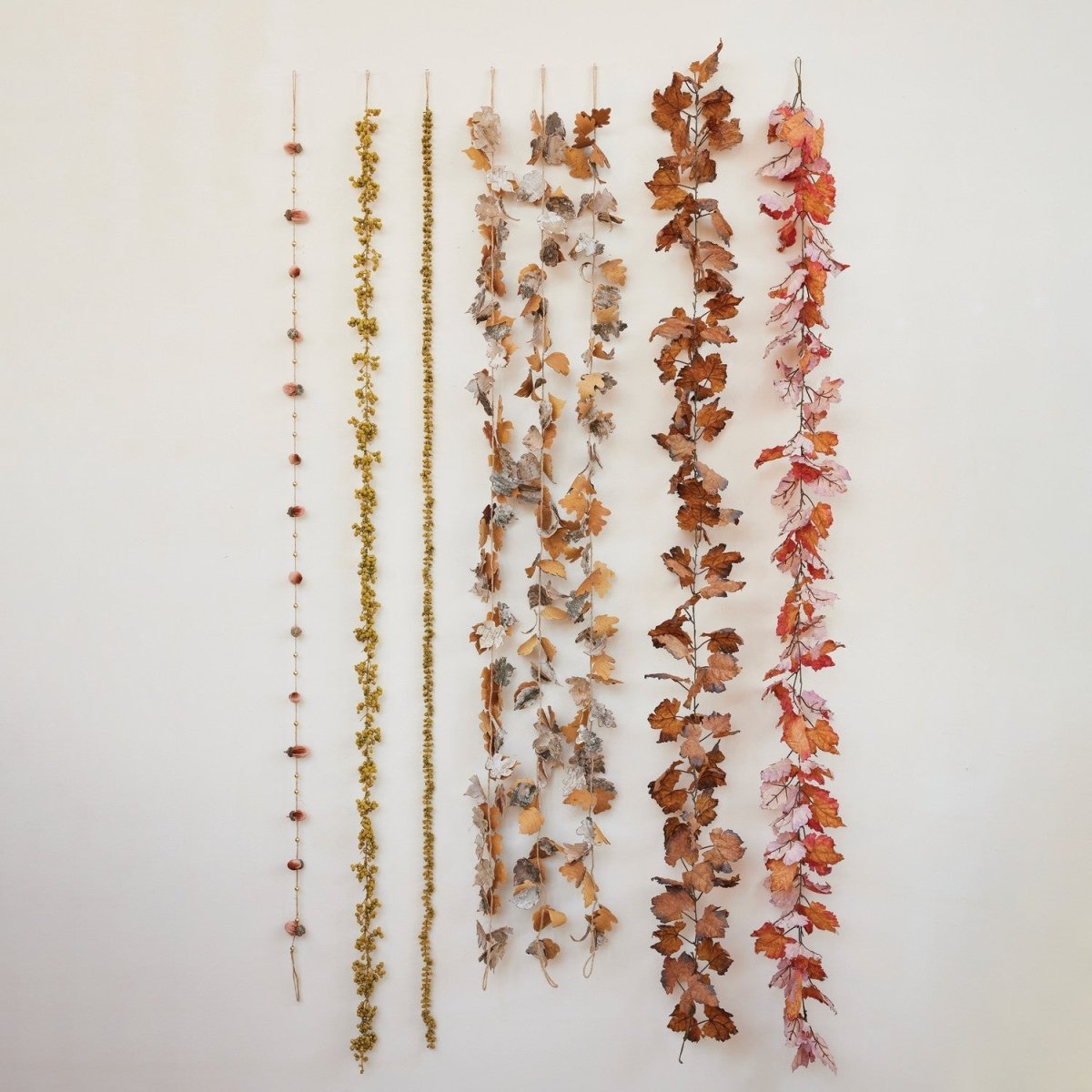 Faux Autumn Leaf Garland | 2 Colors - Napa Valley Wildflower Co.