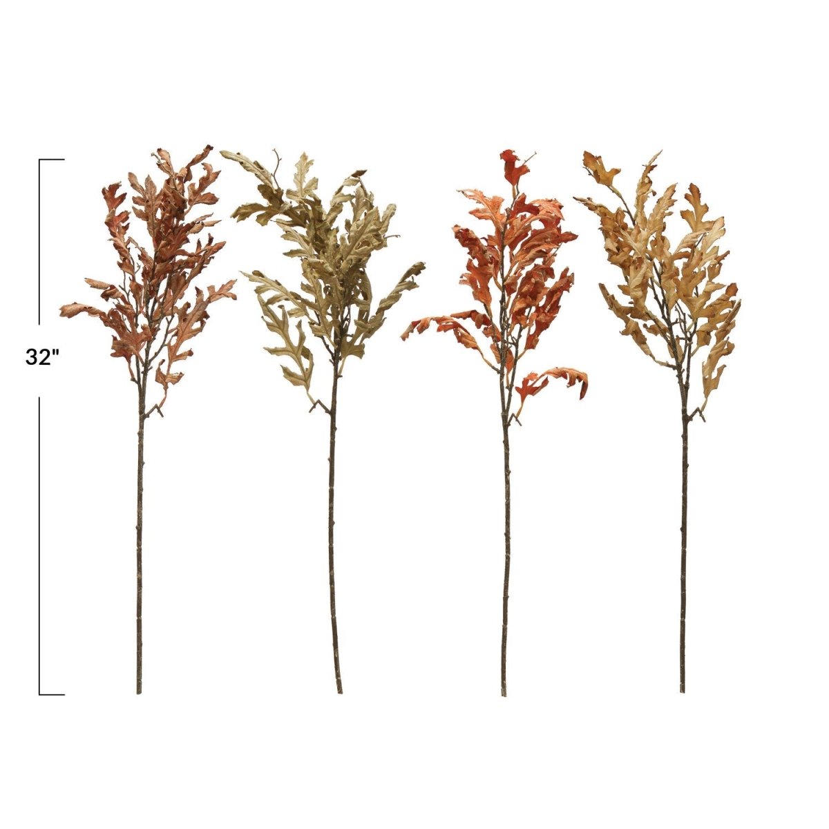 Faux Oak Leaf Picks | 4 Colors - Napa Valley Wildflower Co.