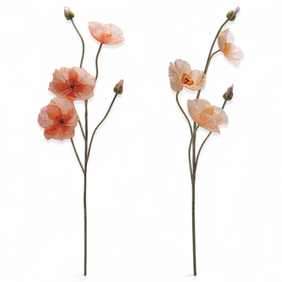 Faux Poppy Flower Pick | 2 Colors - Napa Valley Wildflower Co.