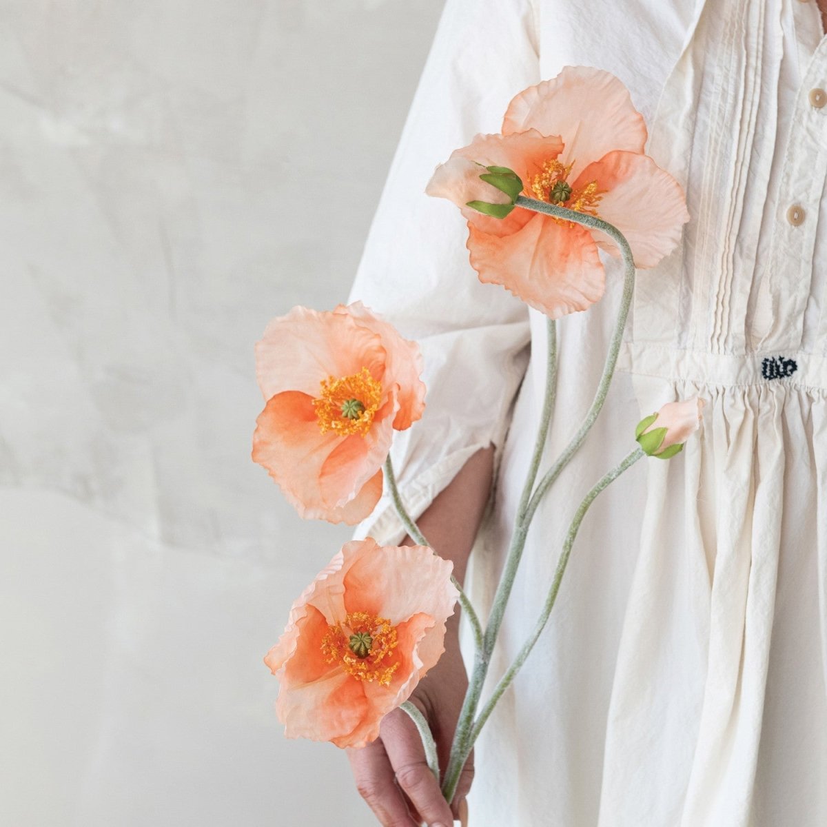 Faux Poppy Flower Pick | 2 Colors - Napa Valley Wildflower Co.