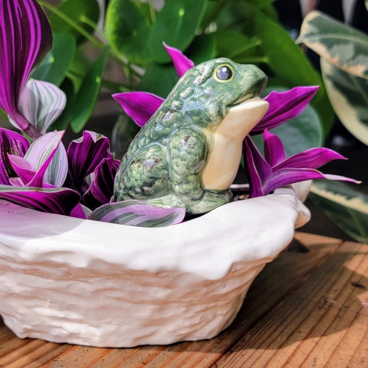 Frog Ceramic Watering Spike - Napa Valley Wildflower Co.