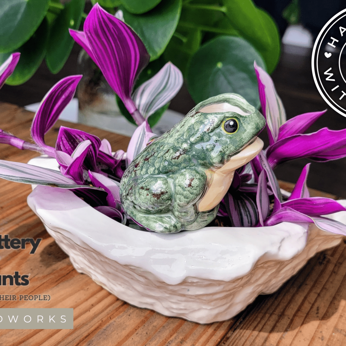 Frog Ceramic Watering Spike - Napa Valley Wildflower Co.