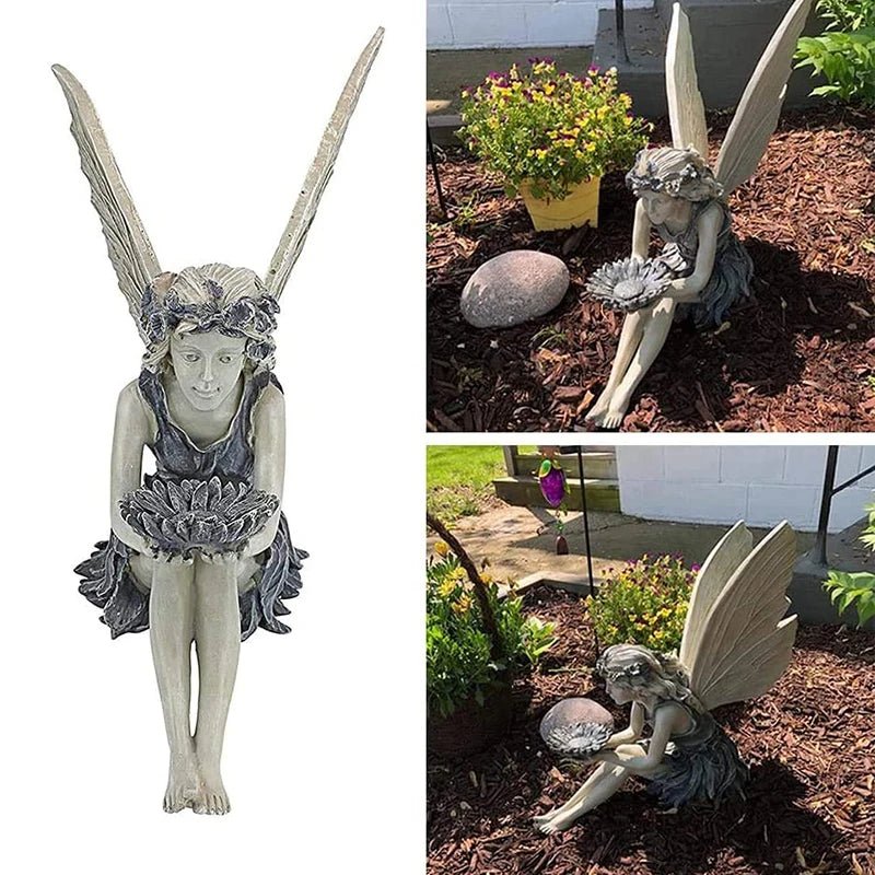 Garden Faerie Holding a Sunflower - Napa Valley Wildflower Co.