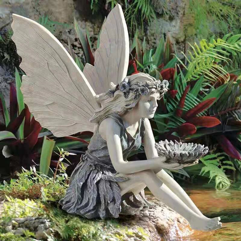 Garden Faerie Holding a Sunflower - Napa Valley Wildflower Co.