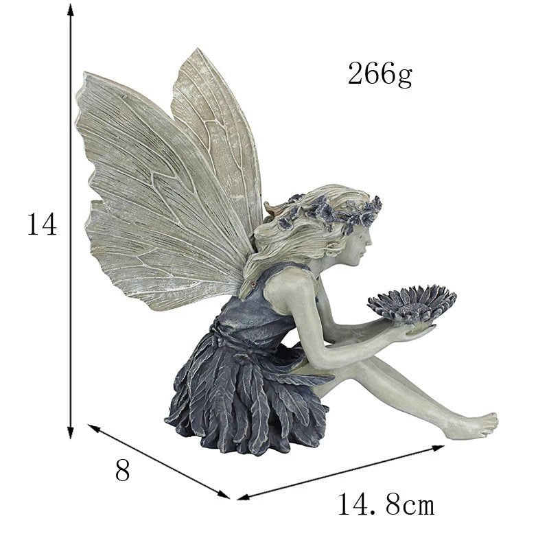 Garden Faerie Holding a Sunflower - Napa Valley Wildflower Co.