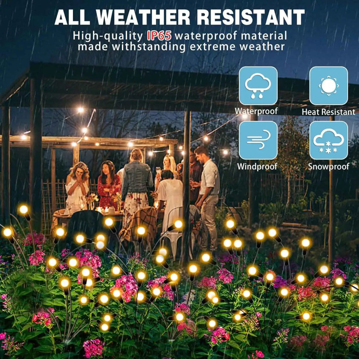 Garden Lights - New Upgraded Solar Powered Firefly Garden Lights - Napa Valley Wildflower Co.