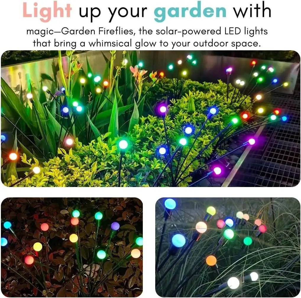 Garden Lights - New Upgraded Solar Powered Firefly Garden Lights - Napa Valley Wildflower Co.