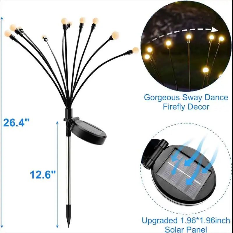 Garden Lights - New Upgraded Solar Powered Firefly Garden Lights - Napa Valley Wildflower Co.