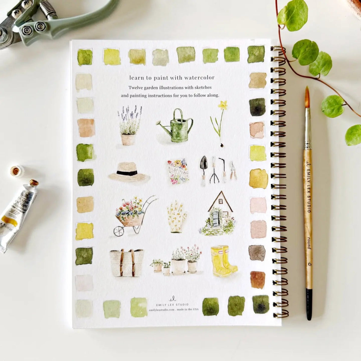 Garden Watercolor Workbook - Napa Valley Wildflower Co.